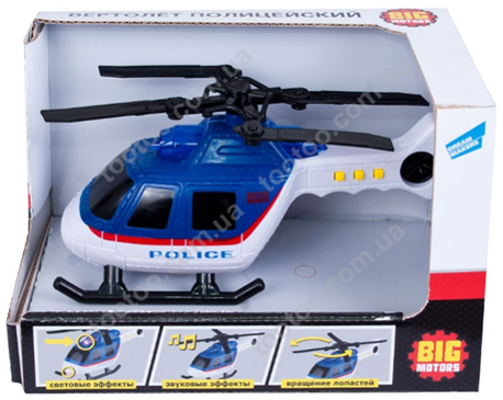 Фотография, изображение Игрушка BIG MOTORS Вертолёт полицейский (2018-1E)