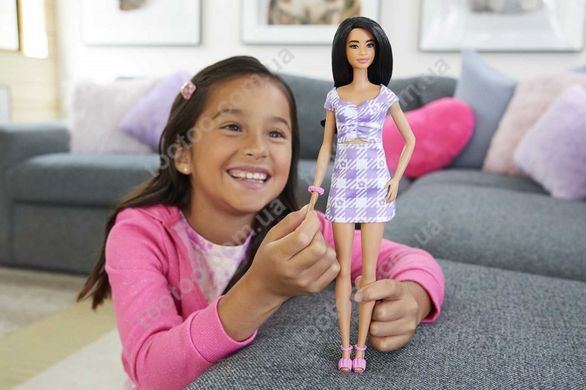 Світлина, зображення Лялька Barbie "Модниця" у ніжній сукні з фігурним вирізом (HJR98)