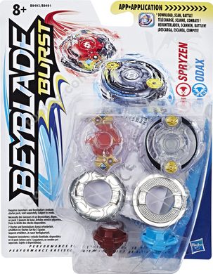 Фотография, изображение Игровой набор Hasbro Bey Blade Spryzen Спризен и Odax Одакс 2 Волчка (B9491_B9493)