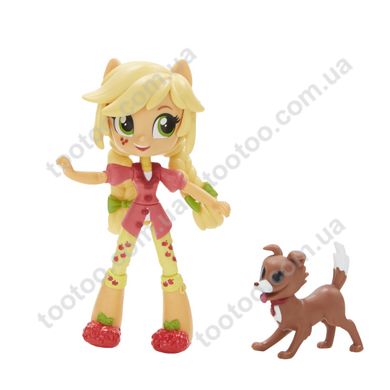 Фотография, изображение Игровой набор Hasbro My Little Pony Equestria Girls AppleJack мини-кукла с аксессуарами (B4910_B6040)