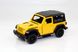 Машинка Jeep Wrangler Rubicon 2021 - Soft Top (With Hologram), масштаб 1:32 (554060ST), желтая