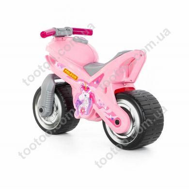 Детский мотоцикл каталка "МХ" розовый, POLESIE (80608)