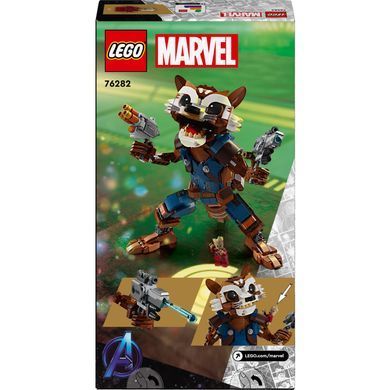 Конструктор LEGO Marvel Ракета и малыш Грут (76282)