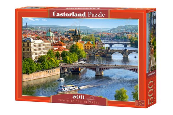 Фотография, изображение Пазл для детей "Взгляд на мосты в Праге" Castorland (B-53087)