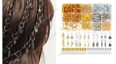 Фотография, изображение Набор украшений для волос, 220 эл. (FG29003M)