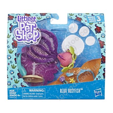 Фотография, изображение Игровой набор Hasbro Littlest Pet Shop премиум Рыбка Реба (E2161_E2430)