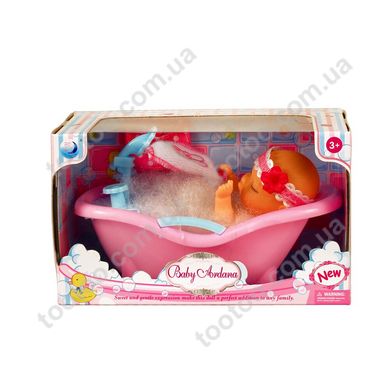 Фотография, изображение Пупс QUNXING TOYS "Пупс в ванночке", розовая (A263-2)