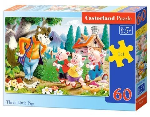 Світлина, зображення Пазл для дітей "Троє поросят" Castorland (B-06106)