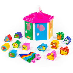 Фотография, изображение Развивающая игрушка "Логический домик" Polesie, розовый