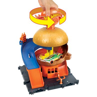 Фотография, изображение Игровой набор "Бургерная в центре города" Hot Wheels (HDR26)