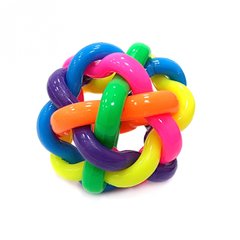 Фотография, изображение Мячик Qunxing toys "Разноцветная плетёнка" (CL-992A)