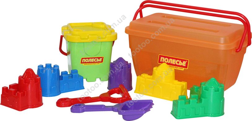 Фотография, изображение Набор игрушек для песочницы в контейнере Polesie (50168-2)