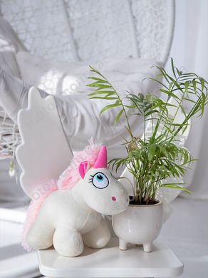 Фотография, изображение Мягкая игрушка Единорог Элмо Fancy, белая 26см