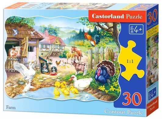 Фотография, изображение Пазл для детей "Ферма" Castorland (B-03136)