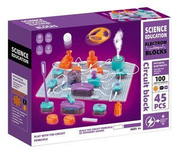 Електронний конструктор STEM, 100 різних варіантів робочих схем, світло, звук (9988A)
