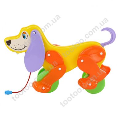 Фотография, изображение Собака-каталка Polesie Боби желто-оранжевая (5434-1)