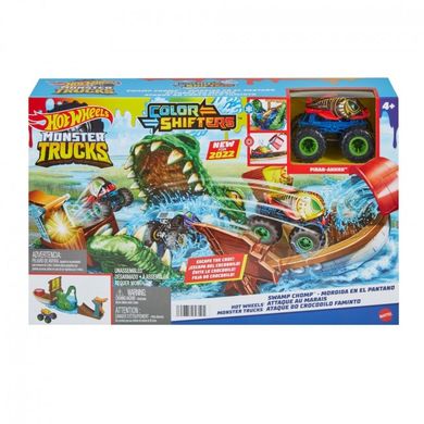 Фотография, изображение Игровой набор "Охота крокодила" серии "Измени цвет" "Monster Trucks" Hot Wheels (HGV14)