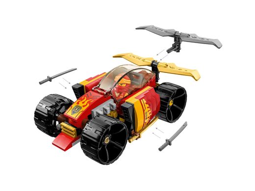 Конструктор LEGO Ninjago Гоночний автомобіль ніндзя Кая EVO (71780)