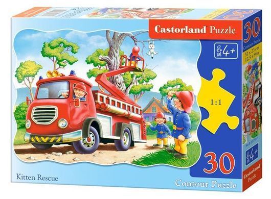 Фотография, изображение Пазл для детей "Спасение котенка" Castorland (B-03174)