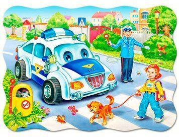 Світлина, зображення Пазл для дітей "Дорога до школи" Castorland (B-03204)