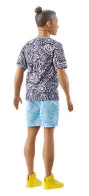 Фотография, изображение Кукла Кен "Модник" в футболке с узором пейсли Barbie (HPF80)