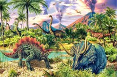 Фотография, изображение Пазл для детей "Динозавры" Castorland (B-13234)