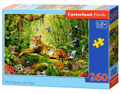 Фотография, изображение Пазл Castorland, Его величество Тигр, 260 деталей (B-27569)