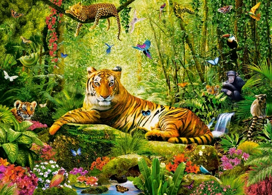 Фотография, изображение Пазл Castorland, Его величество Тигр, 260 деталей (B-27569)