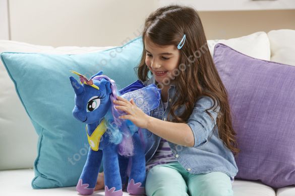 Фотография, изображение Мягкая игрушка Hasbro My Little Pony плюшевый пони Cелестия 30 см (E0034_E0429)