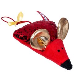 Фотография, изображение Мягкая игрушка мышонок сырник Fancy, красная
