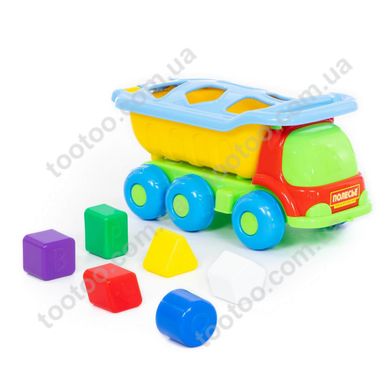 Фотография, изображение Игрушка автомобиль-самосвал "Кеша" Polesie, желто-оранжевая