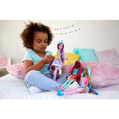 Фотография, изображение Кукла-единорог в светло-розовом стиле серии Дримтопия Barbie (HGR21)