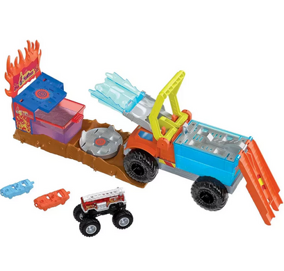Фотография, изображение Игровой набор "Пожарное спасение" серии "Изменения цвет" Monster Truck Hot Wheels (HPN73)