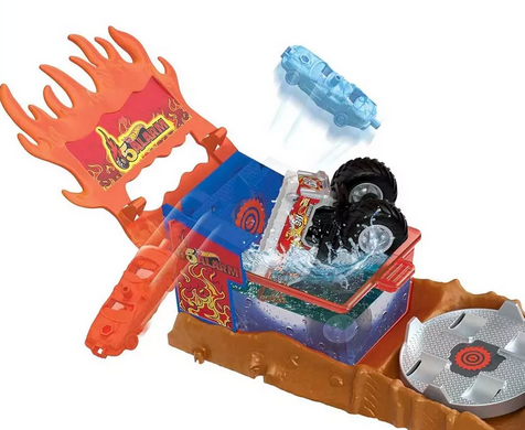 Фотография, изображение Игровой набор "Пожарное спасение" серии "Изменения цвет" Monster Truck Hot Wheels (HPN73)