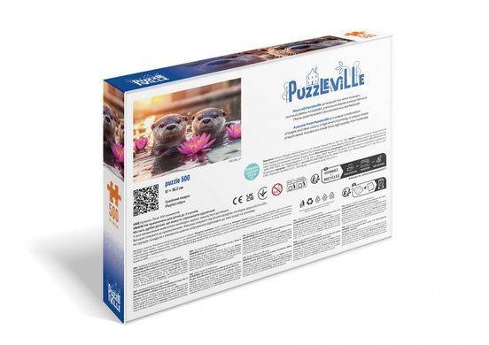 Світлина, зображення Пазл 500 елементів &ldquo;Грайливі видри&rdquo; PUZZLEVILLE (PZL500_27)