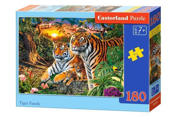 Світлина, зображення Пазл для дітей "Сім'я тигрів" Castorland (B-018482)