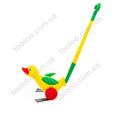 Фотография, изображение Развивающая игрушка каталка "Утёнок с ручкой" Polesie