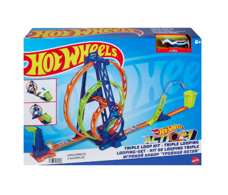 Фотография, изображение Трек "Тройная петля" Hot Wheels (HMX37)