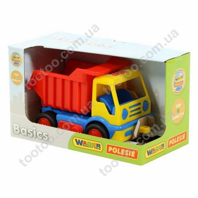 Фотография, изображение Игрушка WADER-POLESIE "Базик", автомобиль-самосвал в коробке, (37602)