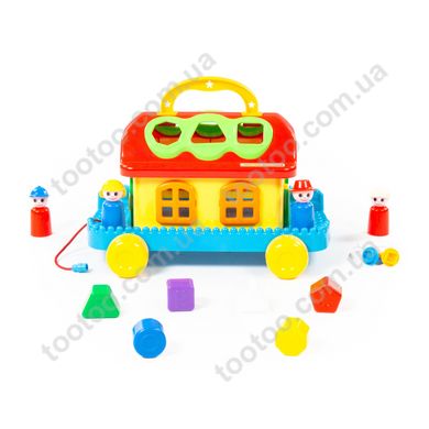 Фотография, изображение Детская развивающая игрушка Polesie, сказочный домик на колесиках