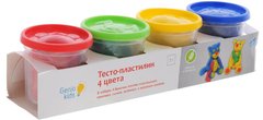 Світлина, зображення Набір для дитячої творчості "Тесто-пластилін 4 кольори" по 140 г - Genio Kids (TA1010V)