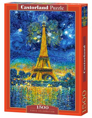 Фотография, изображение Пазл "Праздничный Париж" Castorland, 1500 шт (C-151851)