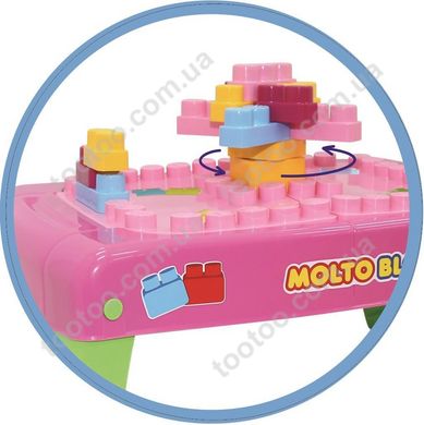 Фотография, изображение Конструктор с розовым столиком MOLTO-POLESIE, 20 элементов (58010)