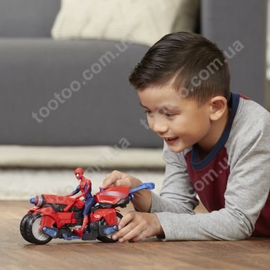 Фотография, изображение Игровой набор Hasbro Marvel фигурка человека-паука и транспортное средство 3 в 1 (E0593)