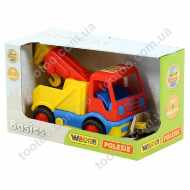 Фотография, изображение Игрушка WADER-POLESIE "Базик", автомобиль-эвакуатор в коробке, (37633)