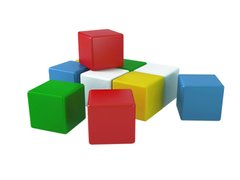 Фотография, изображение Набор кубиков "Радуга 1" Technok, 10 шт