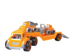 Фотография, изображение Игрушка Technok автовоз с набором стройтехника оранжево-серый (3930-1)