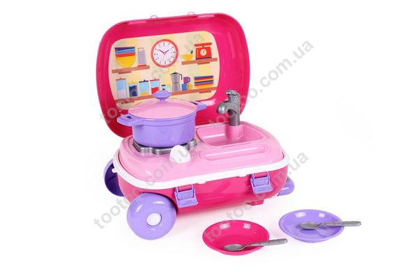 Світлина, зображення Іграшка "Кухня з набором посуду Technok" (6061), рожевий