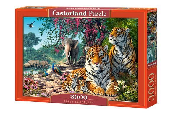 Світлина, зображення Пазл "Заповідник тигрів" Castorland, 3000 шт (C-300600)