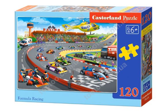 Фотография, изображение Пазл для детей "Формула гонки" Castorland (B-13470)